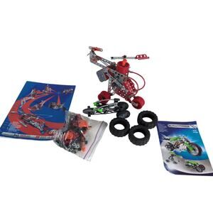 Meccano Erector Vehicle Parts, Instructions Motion System 7530 Multimodels 3550